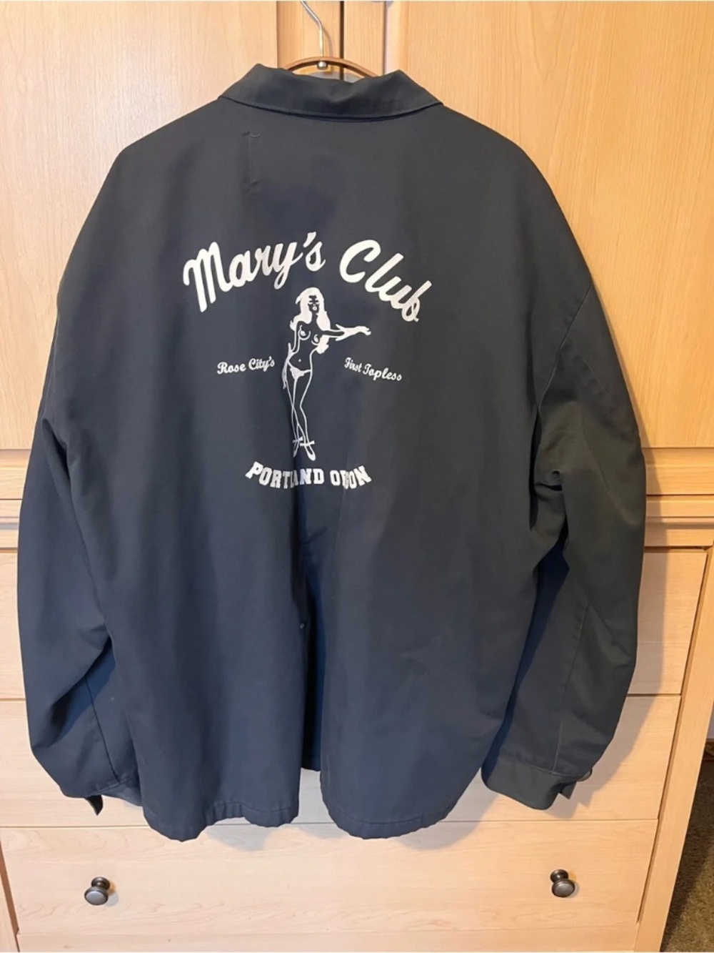 Vintage Mary’s Club Old School Strip Club Portland Oregon Zip Jacket XL XXL